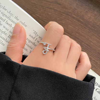 Personalized Cold Style Hand Jewelry Female Opening Rings