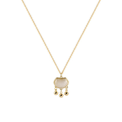 Women's Minority Opal Longevity Lock Titanium Steel Necklaces