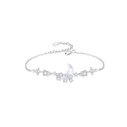 Star River Falling Dream Diamond Moon Bracelets