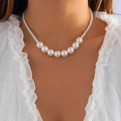 Imitation Pearl Stitching Simple Female Creative And Necklaces