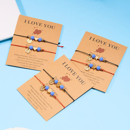 Women's Simple Suit Hand-woven Luminous Five-pointed Star Bracelets