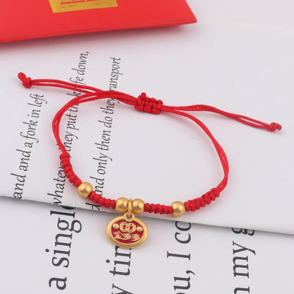 Dragon Red Rope Live Broadcast Hand-woven Bracelets