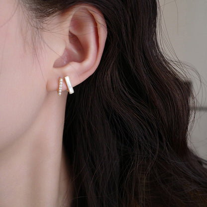 Graceful And Fashionable Commuting Frosty Mosquito Coil Ear Earrings