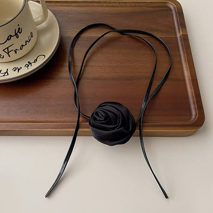 Niche Handmade Rose Flower Dark Hot Necklaces