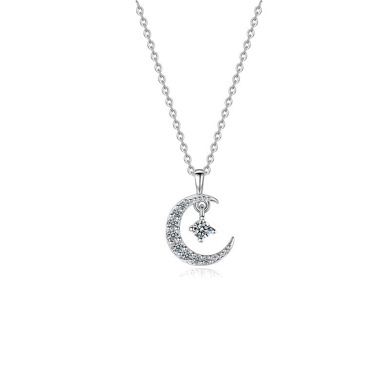 Women's Steel Fashion Temperament Design Clavicle Chain Moon Necklaces