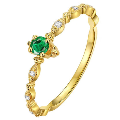 Emerald Refined Rhinestone Fashion Beautiful Personality Rings