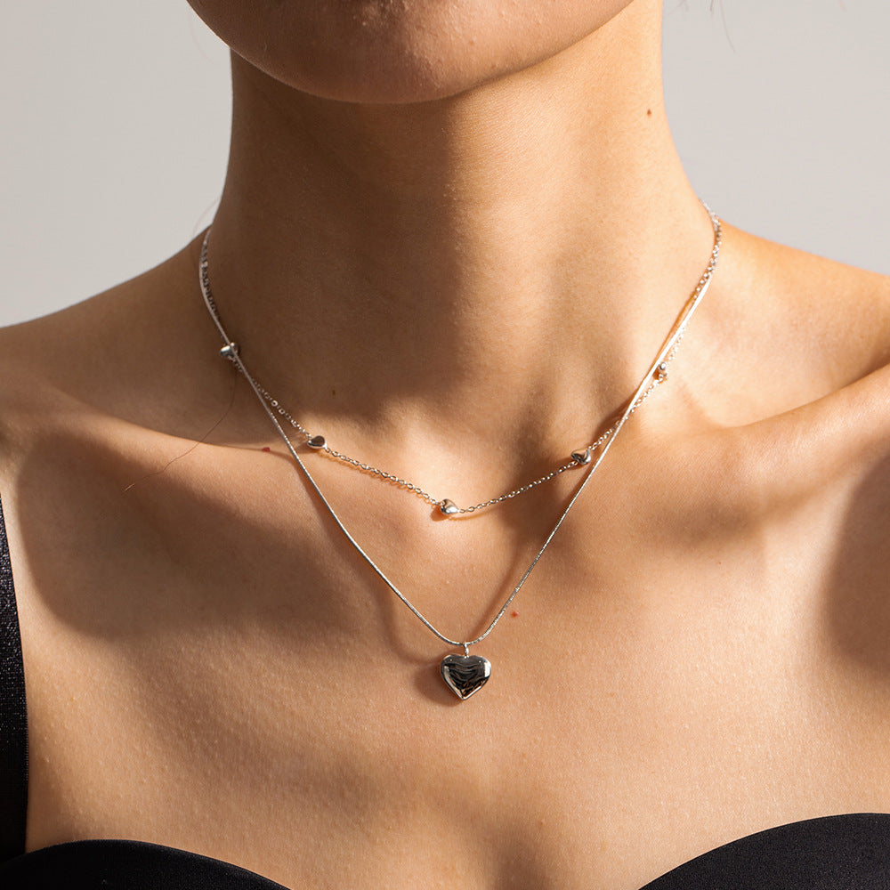 Love Gold-plated Collarbone Light Luxury Minority Necklaces