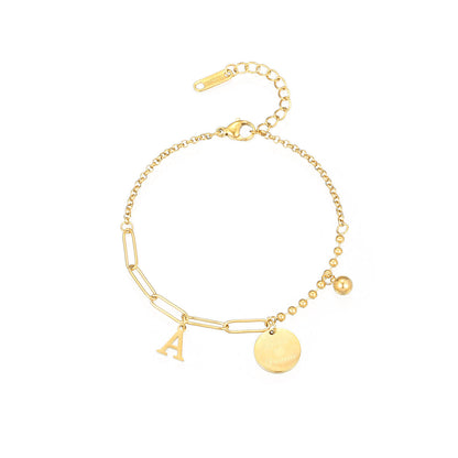 Letter Titanium Steel Female Style Personality Bracelets
