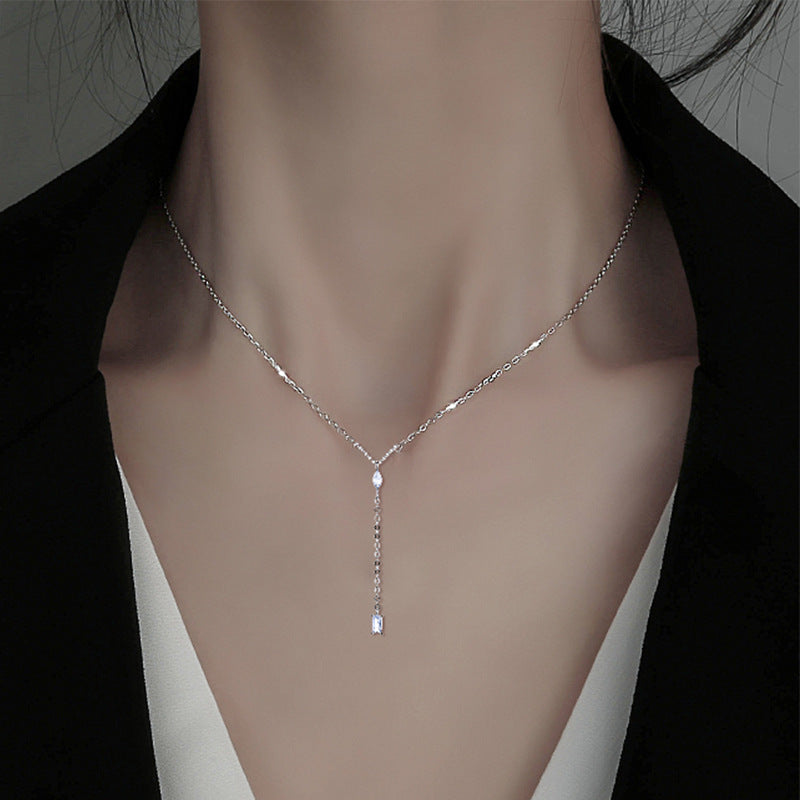 Diamond Pendant Chain Clavicle Female Simple Necklaces