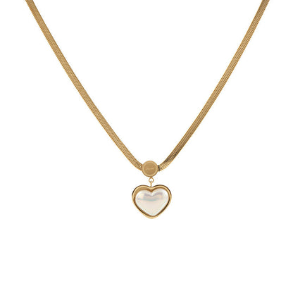 Furnace Electroplating Colorful Heart Love Female Necklaces