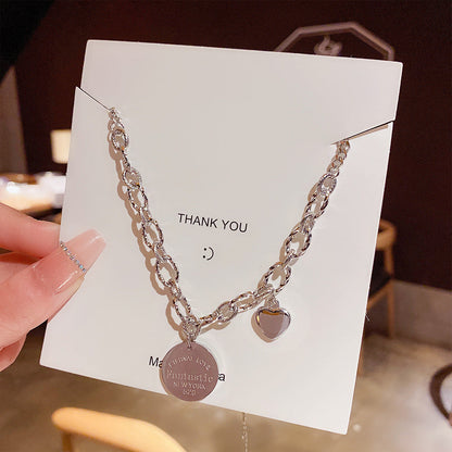 Hip Hop Light Extravagant Love Heart Necklaces