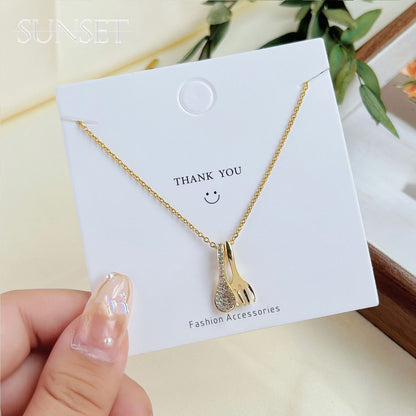 Women's Cool Style Creative Pendant For Minority Minimalist Design Necklaces