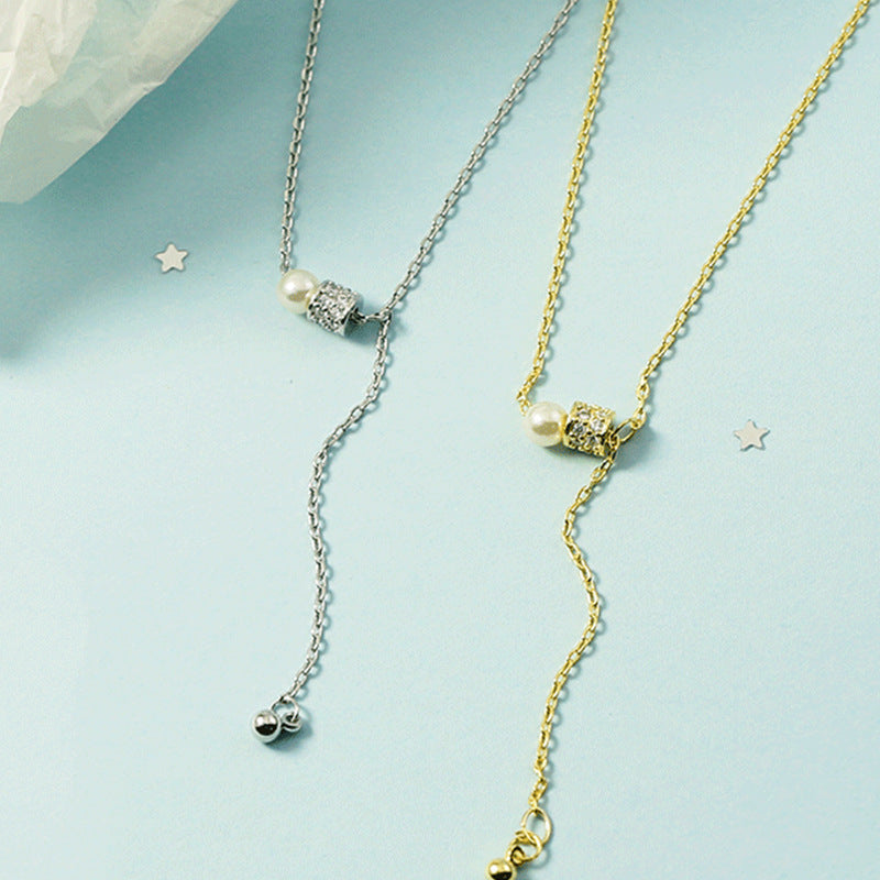 Small Waist Light Luxury Full Diamond Niche Clavicle Necklaces