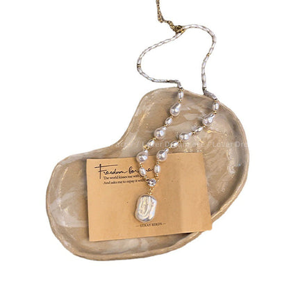 Women's Classic Baroque Shaped Imitation Pearl Sweet Necklaces