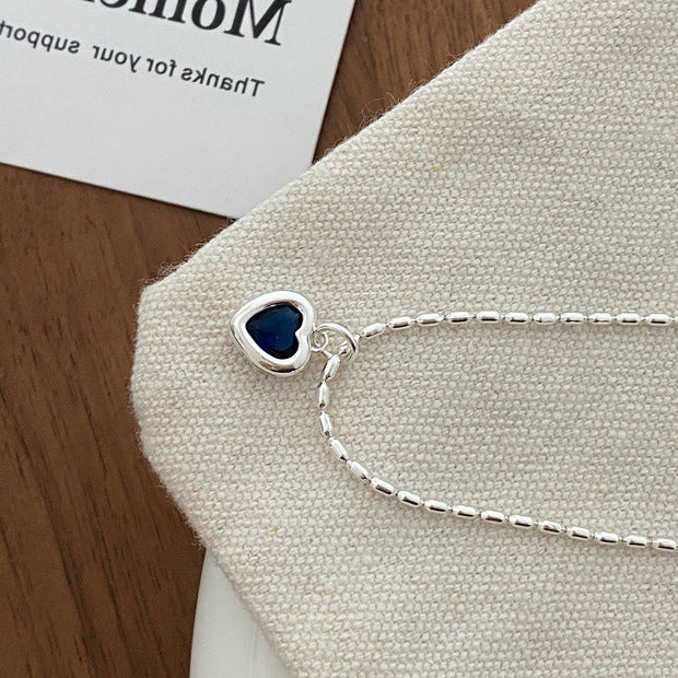 Heart-shaped Zircon Metal Female Simple Personalized Temperament Necklaces