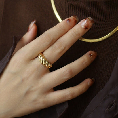 Women's For Retro Fashion And Personalized Sier Opening Hip Hop Rings