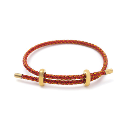 Two-way Adjustable Beaded Steel Wear Lucky Bracelets