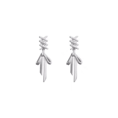 Ribbon Bow Female High Sense Back Hanging Rings