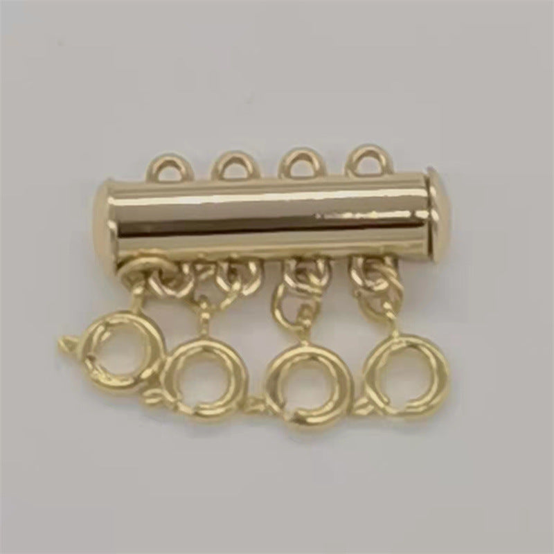 Accessories Magnetic Snap Connection Buckle Double Necklaces