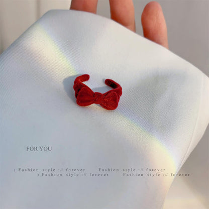 Women's Plush Opening Adjustable Index Finger French Rings