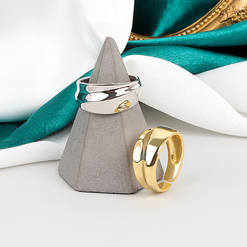 Simple Big Light Pasta Finger Fashionmonger Female Rings