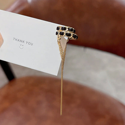 Minority Leather Ear Clip Trendy Long Earrings