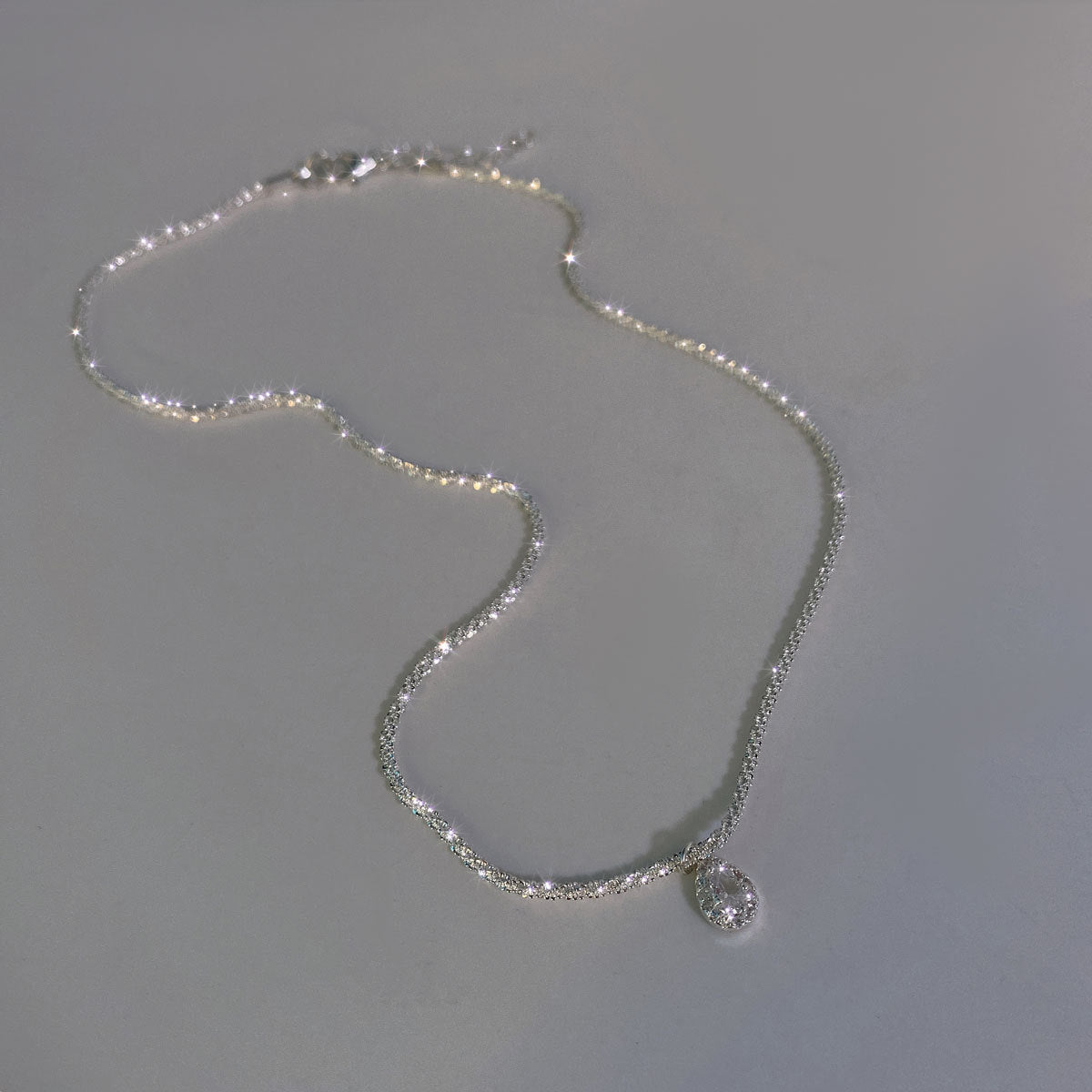 Zircon Pendant Female Light Luxury Minority Necklaces