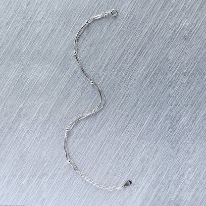 Sier Small Beans Wild Personality Affordable Bracelets