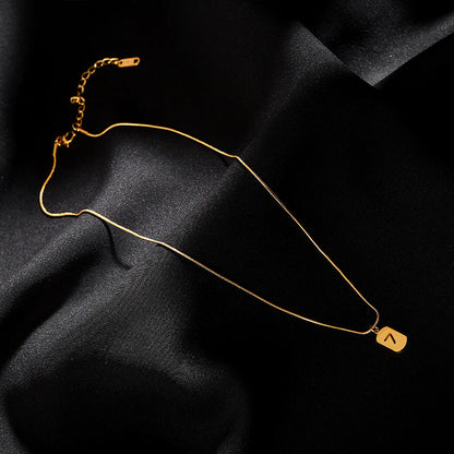 Small Gold Clavicle Chain Female Digital Necklaces