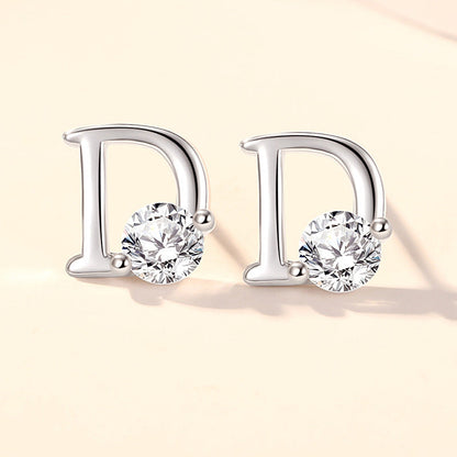 Women's Sier Diamond High-grade Fashion Personalized Minority Earrings