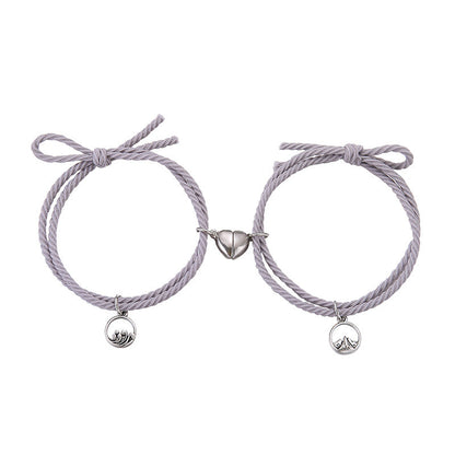 Women's & Men's & Rubber Band Rope Love Oath Bracelets
