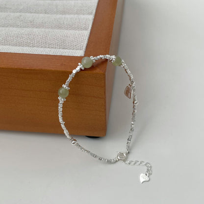 Design Sier Broken Couple Jade Sterling Bracelets