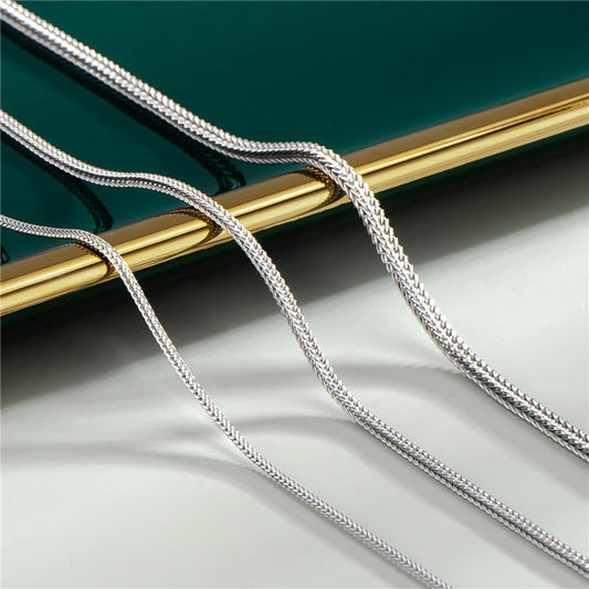 Tail Chain Korean Style Unisex Pure Necklaces