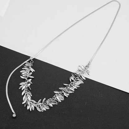 Sier Long Tassel Cold Style Unique Design Clavicle Necklaces