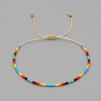 Women's Direct Sale Fashion Bead Handmade Colorful Beaded Lucky Bracelets