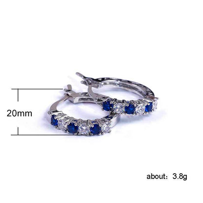 Women's Glamorous Trendy Colorful Zircon Fashion Earrings