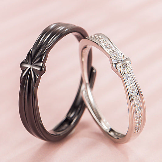 Princess And Knight Couple Gift Simple Rings