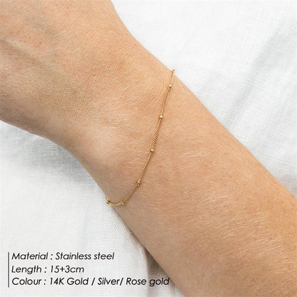 Ornament Fashion Slim Chain Female Simple Bracelets