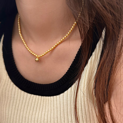 Women's & Men's Protection Glass Pearl Hip Hop Niche Crystal Necklaces