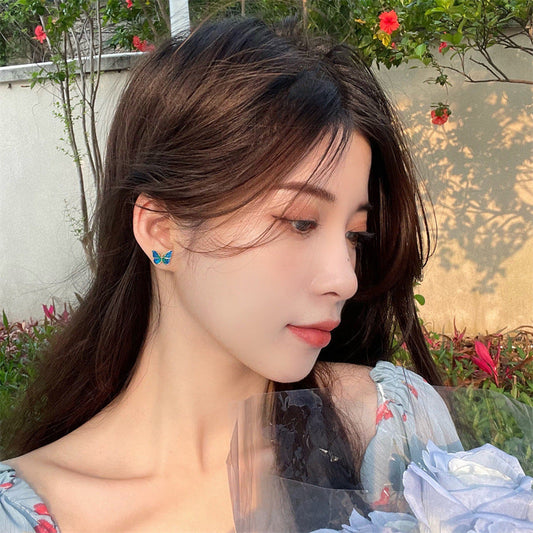 Women's French Oil Painting Style Gentle And Earrings