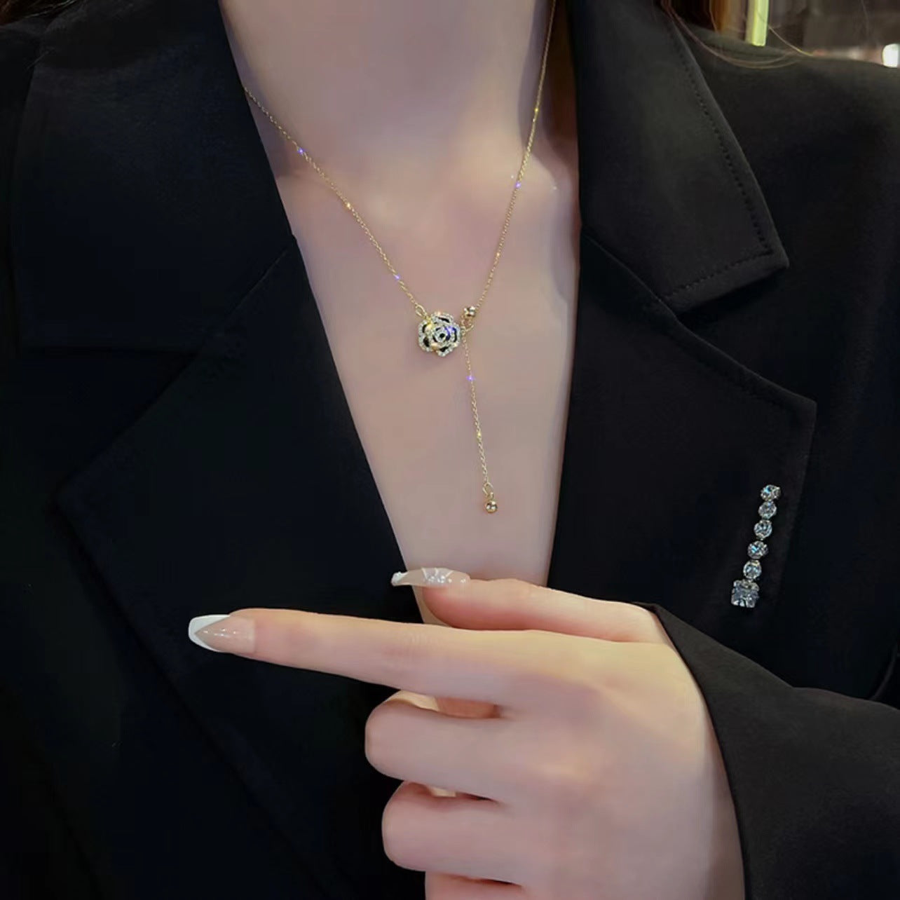 Female Clavicle Chain Special Interest Light Necklaces