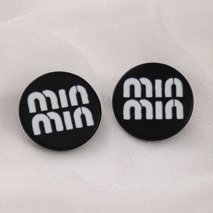 Women's Simple Graceful Letter Round For Design Rings