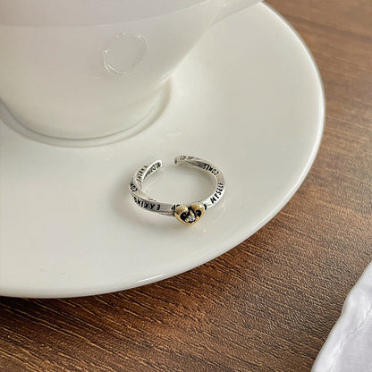 Women's Lan Sier Cross Love Personalized Opening Rings