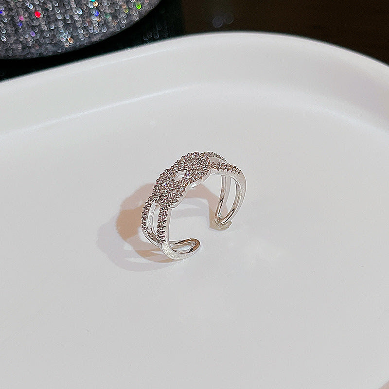 Wind Irregular Female Niche Design Simple Rings