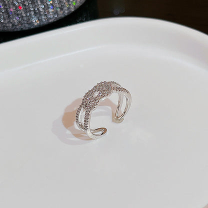 Wind Irregular Female Niche Design Simple Rings