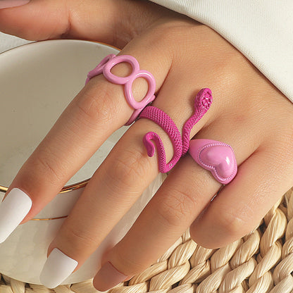 Women's Snake Suit Style Creative Fashion Geometry Rings