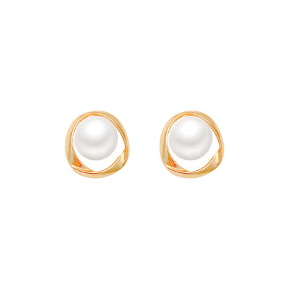 Women's Pearl French Minority High Sense Design Ear Light Earrings