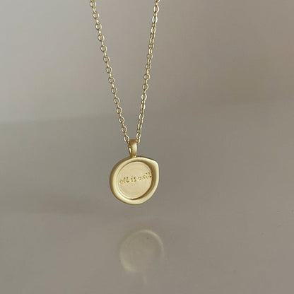 Irregular Matte Metal Pendant Female Niche Retro Personality All Necklaces