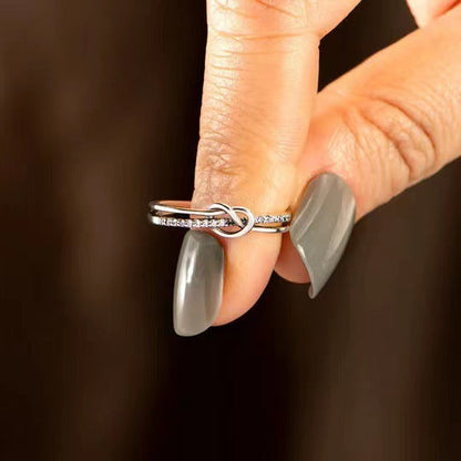 Knotted Female Korean Affordable Luxury Fashion Rings