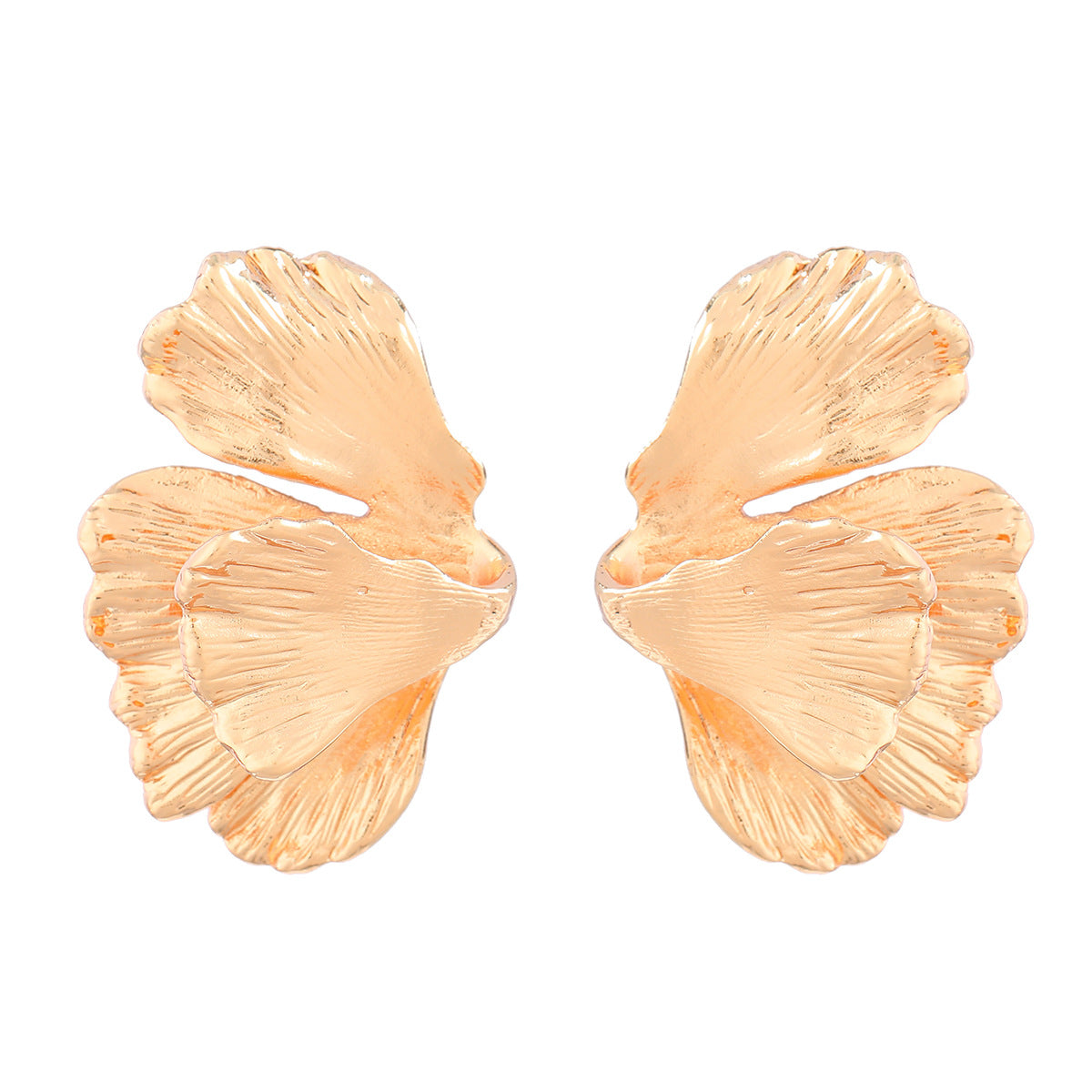 Alloy Leaves Flower Female Fashion Elegant Retro Earrings